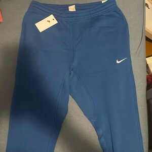 Nike Blue Standard Fit Taper Leg Sweatpants